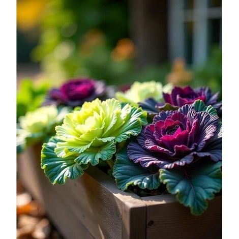 Graines Chou Décoratif Japonais 100 – Semences Fleurs Comestibles pour Jardin et Massifs Colorés