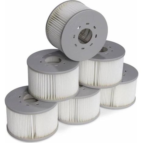 Filtre pour spa gonflable - WASDK - MSPA V2 - Lot de 6 cartouches - Ø106cm - 100% recyclable (1/3)