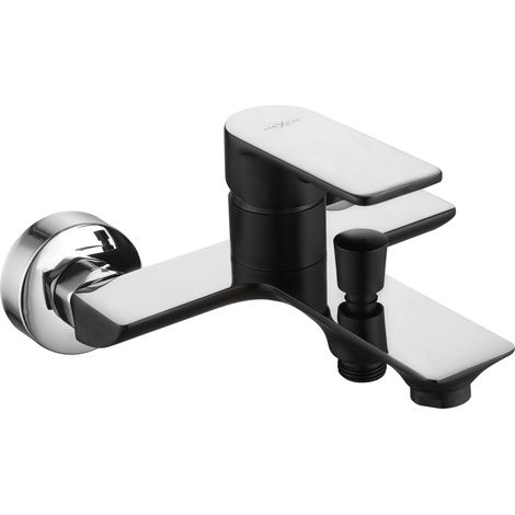 Mexen Alfa Badewannenarmatur, Schwarz/Chrom - 745730-71 (1/2)