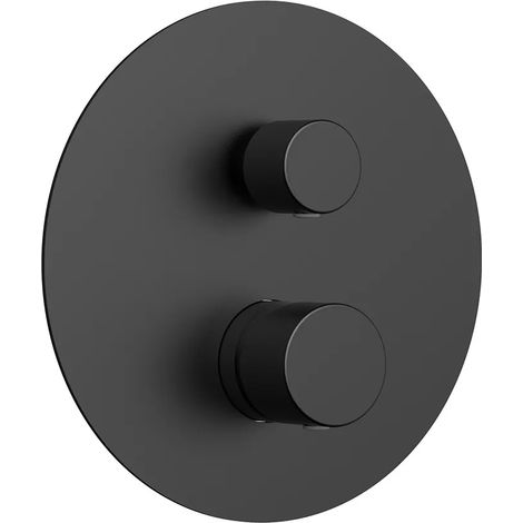 Miscelatore doccia incasso nero opaco con deviatore a due vie Gemini (1/5)