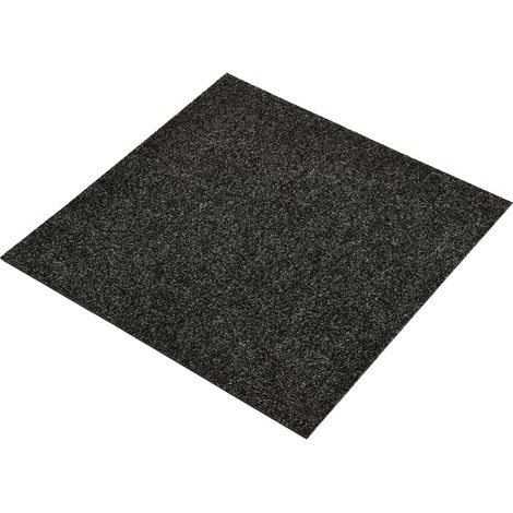 Alfombra 20 pcs Negro 50 x 50 cm Betún vidaXL (1/5)