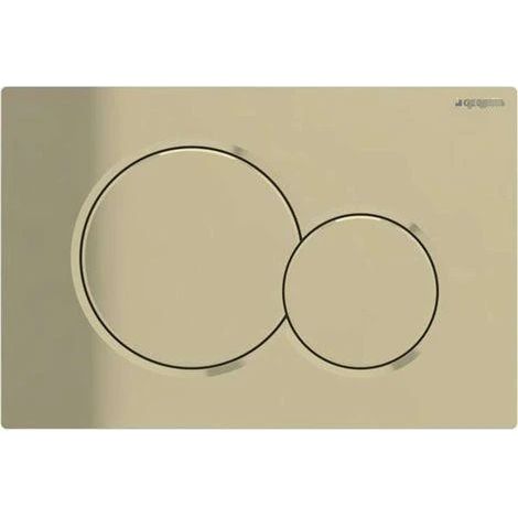 Passend für Geberit Sigma01 WC-Betätigungsplatte (rund, Modell 115.770, Gold matt).