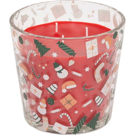 Candela profumata 500g in scatola di vetro stampata assortita - Atmosphera créateur d'intérieur