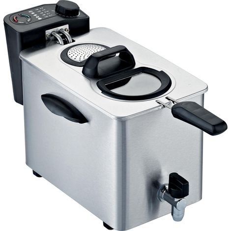 Friteuse avec robinet, Capacité 4 litres (1/5)