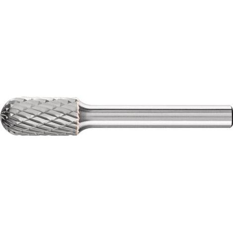 Fraise sur tige cylindrique à bout arrondi en carbure métallique WRC PFERD - Ø mm: 12 - Long. fraise mm: 25 - Denture: 3 plus (1/3)