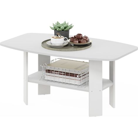 Table Basse, Bois d'ingénierie, Blanc, One Size (1/5)