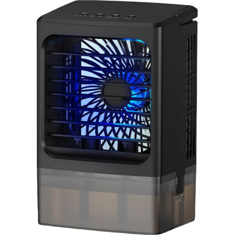 Portable Air Conditioner Cooling Fan with 3 Speeds Evaporative Air Cooler Fan 7 Color 900mL Water Tank (1/5)