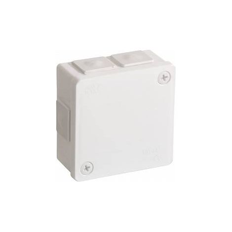 Aufputzgehäuse, hermetisch IP55, weiß, zum Anschrauben, 86x86x40 IP55 Viplast 02201 (1/5)