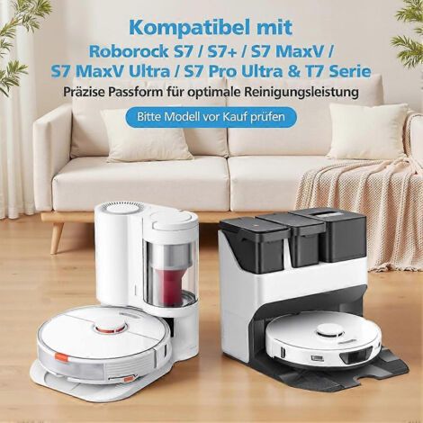 NALOOKAMIC Accessoires pour aspirateurs Roborock S7/S7+/S7 MaxV/S7 MaxV Ultra/S7 Pro Ultra : brosses principales, brosses latérales, filtres, lingettes (1/4)