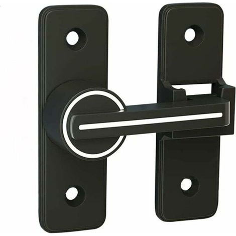 YMYNY Verrou Serrure de Fermeture Porte Interieure Coulissante de Lumineux, ​180° Loquet de Crochet a Porte Bascule, Boulon de Verrouillage de Boucle Moraillon Antivol (1/4)