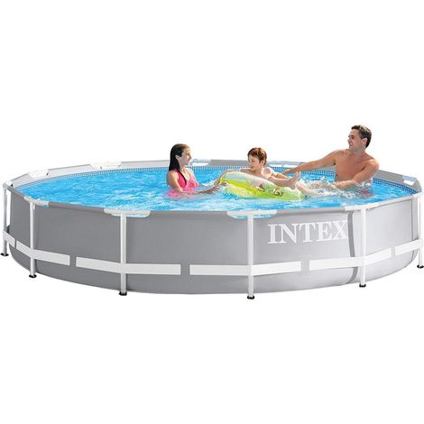 Intex Frame Swimming Pool Set Serie "Prism Rondo", Ø 366 x 76 cm, Ohne Kartuschenfilteranlage (1/10)