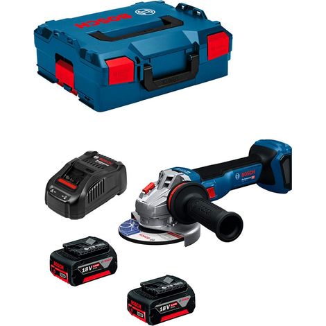 Winkelschleifer BOSCH GWS 18V-11 125mm (2 x 5,0 Ah + GAL1880CV + L-Boxx 136)