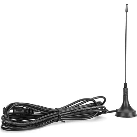 Verstärkte digitale terrestrische Fernsehantenne mit Saugnapfhalterung und HD-Empfang (1/5)