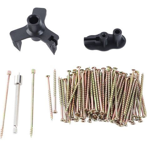 Kit de réparation de plancher en bois Éliminateur de grincement ultime pour les fournitures de projet de menuiserie silencieuses 5 outils 50 vis (1/5)