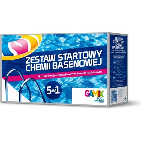 KIT DE DÉMARRAGE 5 EN 1 POUR LA CHIMIE DE PISCINE - GAMIX