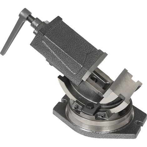 Étau de machine à 2 axes rotatif à 360° - Précision inclinable - En fonte - Universel - Pour fraisage, perçage, travaux d'atelier (1/5)