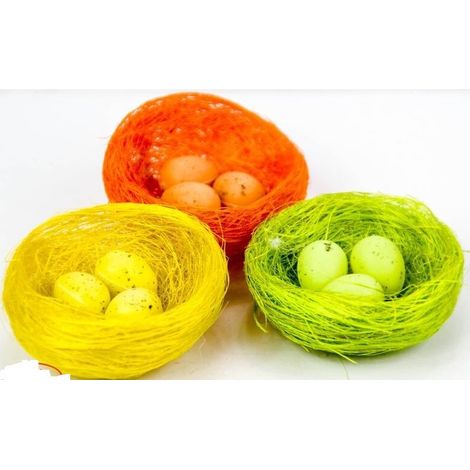 Decorazione nido pasquale a`3 pezzi 5329 Wie-0236
