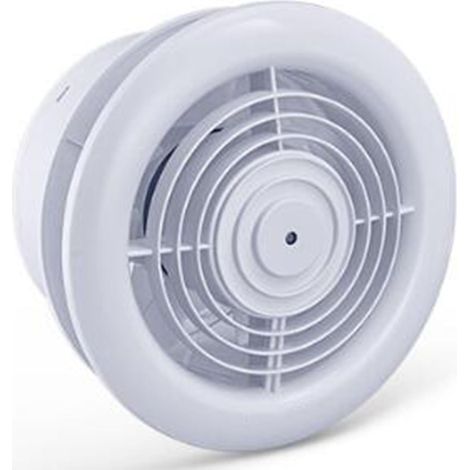 150 mm Wandventilator, Badezimmer-Abluftventilator mit Rückschlagventil, 1850 U/min Heißluftabsauger, ABS-Schale, für Küche, Toiletten, Gewächshäuser, Zelte, IPX2 wasserdicht [Energieklasse A]