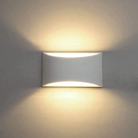 modern Led Wall Sconce Lighting Fixture Lamps 7w Warm White 2700k Up And Down Indoor Plaster Wall Lamps For Living Room Bedroom Hallway Home Room (1/5)