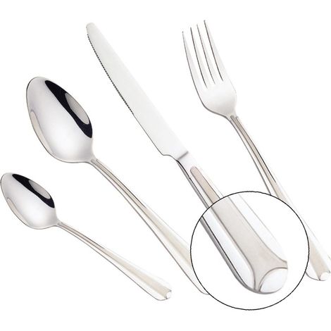 Maestro Edelstahl-Besteckset, 24-teilig.