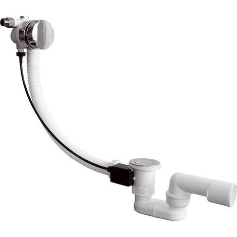 Jika Deep - Set de garniture de vidage de baignoire 550 s avec trop-plein, câble de bowden, plastique H2948170040001 (1/2)