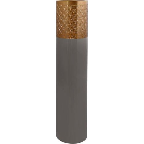 Vase Rond Design "Decoa" 121cm Gris & Or (1/2)