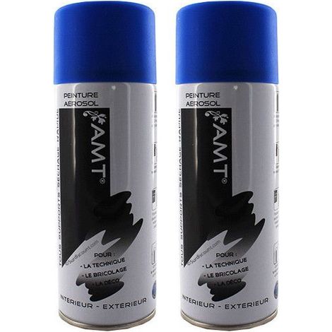 Bombe de Peinture - AMT - Les Mots Bleus - 330ml - Lot de 2 - Acrylique Mat (1/2)