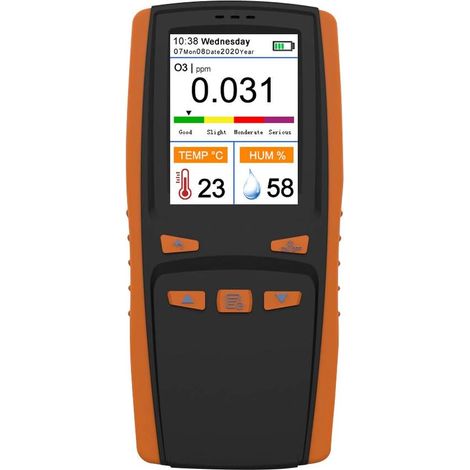 Multifunktionaler tragbarer Ozonanalysator O3 Ozonmessgerät Luftdetektor Smart Sensor Ozonmessgerät Luftqualitätsverschmutzungsmonitor