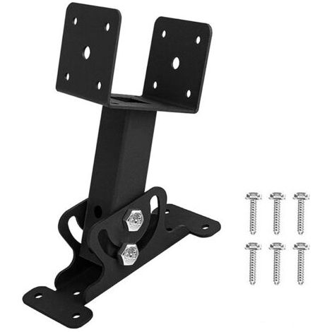 BUNTHAUS Kit de support de rehausse de toit réglable pour pergolas, fixation robuste pour poutre, selle de 3-1/2 pouces pour gazebo (1/5)