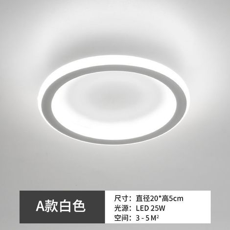 LED-Deckenleuchte, moderne und minimalistische Wegebeleuchtung, skandinavischer Stil, Typ A, warmweißes Licht (1/5)