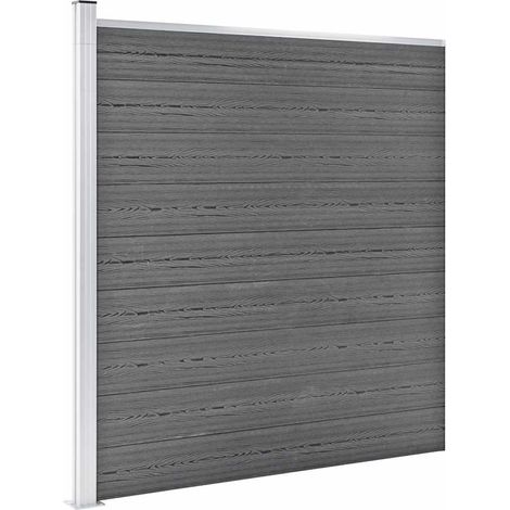Maison Exclusive - Gartenzaun WPC 1218x186 cm Grau