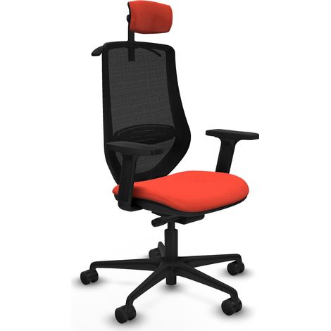 Silla de Oficina con Cabecero Mardos traslack bali Piqueras y Crespo D036N2H Naranja Oscuro