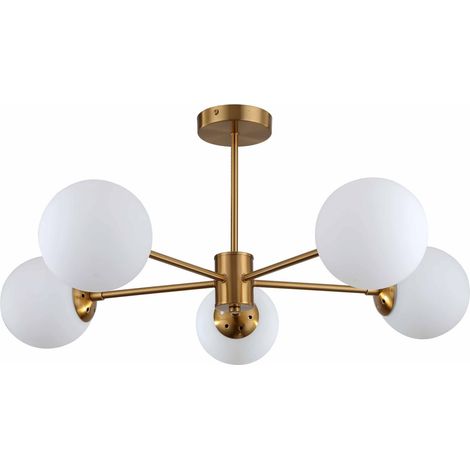 Lámpara colgante Roma 5xE14 dorada LP-1345/5P GD Light Prestige (1/4)