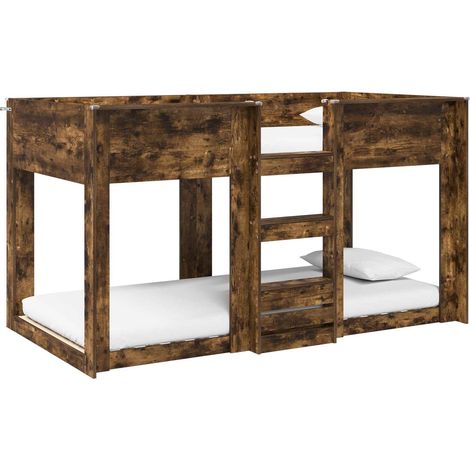 Maison Exclusive - Cama Litera para Niños Roble ahumado 80 x 200