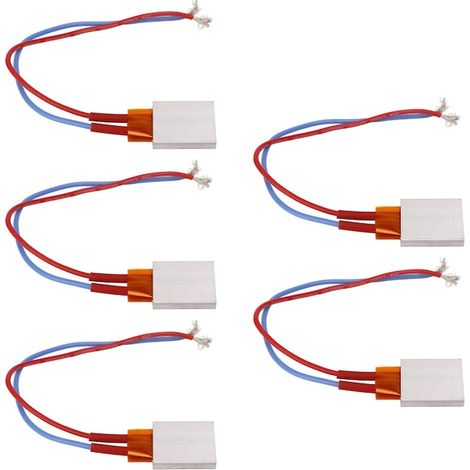 Lot de 5 plaques chauffantes PTC, 200 °C, 220 V, 25 x 21 x 5 mm (1/5)