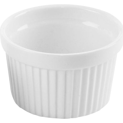 Bol de porcelana blanca para hornear de 9 cm, 200 ml. (1/5)