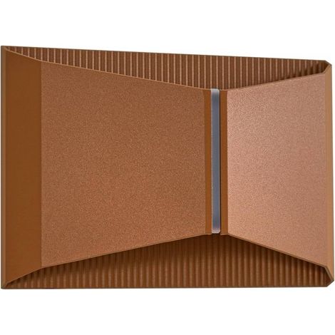 Lindby Lámpara de pared Led exterior 'Anlira' en Marrón Metal (1/5)