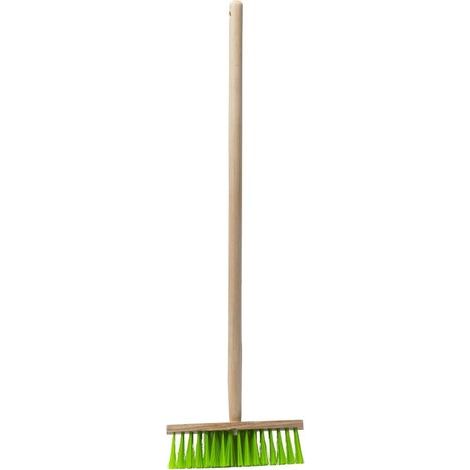 Children's Broom 76cm Green Wood 24mm Pine Handle Gardening Balcony Terrace (1/5)