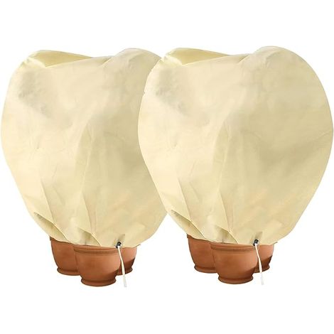 Housse hivernage pour Plantes, Housse d'hivernage Non tissée 80 g/m² Protection Contre Le Gel des Plantes en Pots et rosiers (120x180cm) - 2 pièces (1/5)