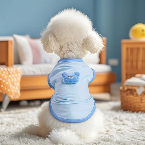 1 pièce de vêtements mignons pour animaux de compagnie - Vêtements pour chien - Gilet Bichon Teddy - Vêtements d'été pour chat (1/3)