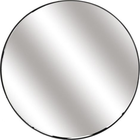 Miroir Mural & Étagère "Filaire" 45cm Noir (1/3)
