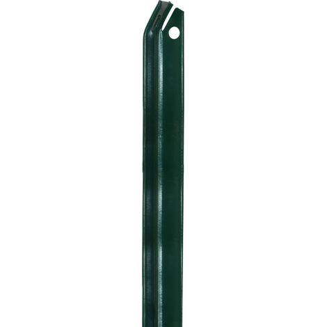Piquet jambe de force pour grillage, clôture de jardin, Acier plastifié - 2 m - Vert - Linxor