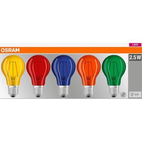 Led Colorbox E27 Osram Ampoules Led Décoratives E27 Couleur - Osram