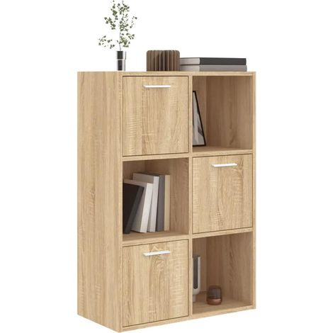 vidaXL Aufbewahrungsschrank Eiche Sonoma 60x29,5x90 cm