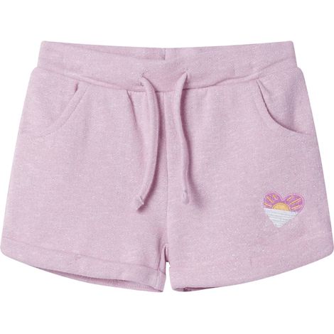 Short pour enfants avec cordon de serrage lilas mélangé 116 (1/5)