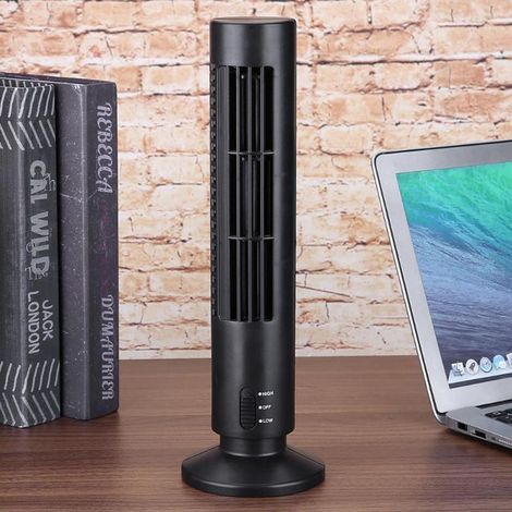 Ventilateur de bureau portable vertical sans pales, climatiseur USB, mini tour de refroidissement pour la maison et le bureau. (1/3)