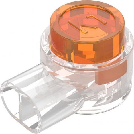 50 wasserdichte Telekommunikationsverbindungen 2 Stecker, UY-Kabel Oranger Knopf (1/4)