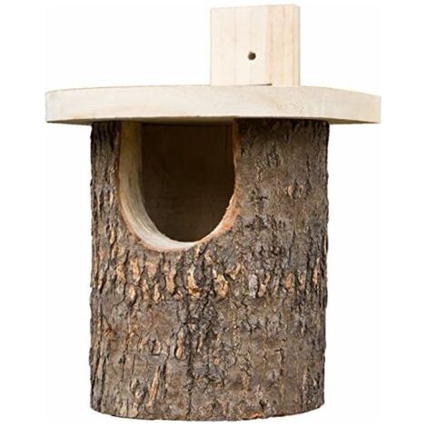 nichoir en bouleau semi ouvert