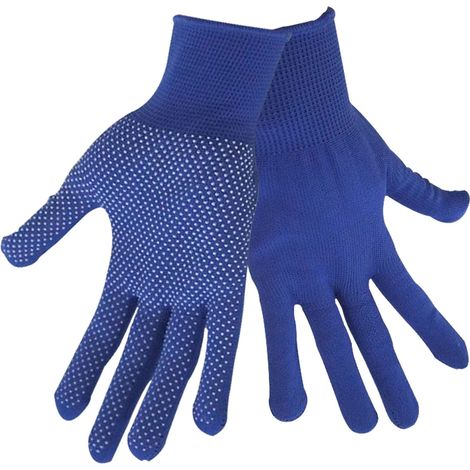 EXTOL CRAFT Polyesterhandschuhe mit PVC-Handflächenschutz, Größe 10"