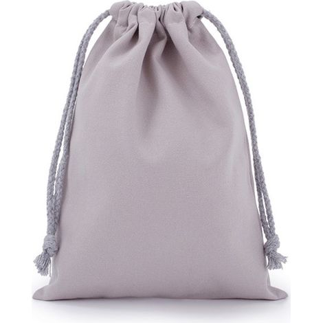 Juego de 10 bolsas de tela de 7 x 10 cm, de algodón con cordón, ideales para cumpleaños, regalos de boda y joyas. (Gris claro) (1/5)